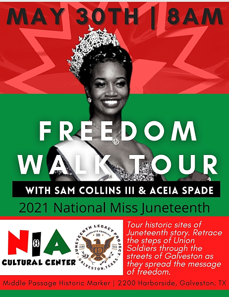 Freedom Walk Tour with 2021 National Miss Juneteenth Pic